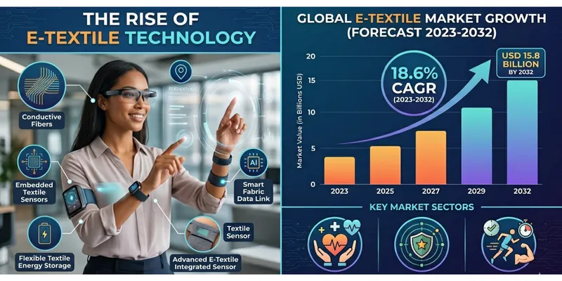 E-Textile Market to Reach USD 15.8B by 2032 at 18.6% CAGR
